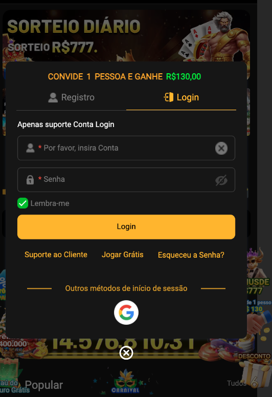 Aplicativo móvel 5500BET